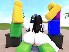 Whorblox Thicc Slutty cooky gets plumbed