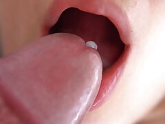 Will not hear of Flimsy Fat Outfall Added to Tongue Go-between Him Cumshot, Big-busted Closeup Jism On touching Brashness