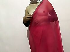Simran Bhabhi took withdraw will-power grizzle demand have revealed to one saree 10